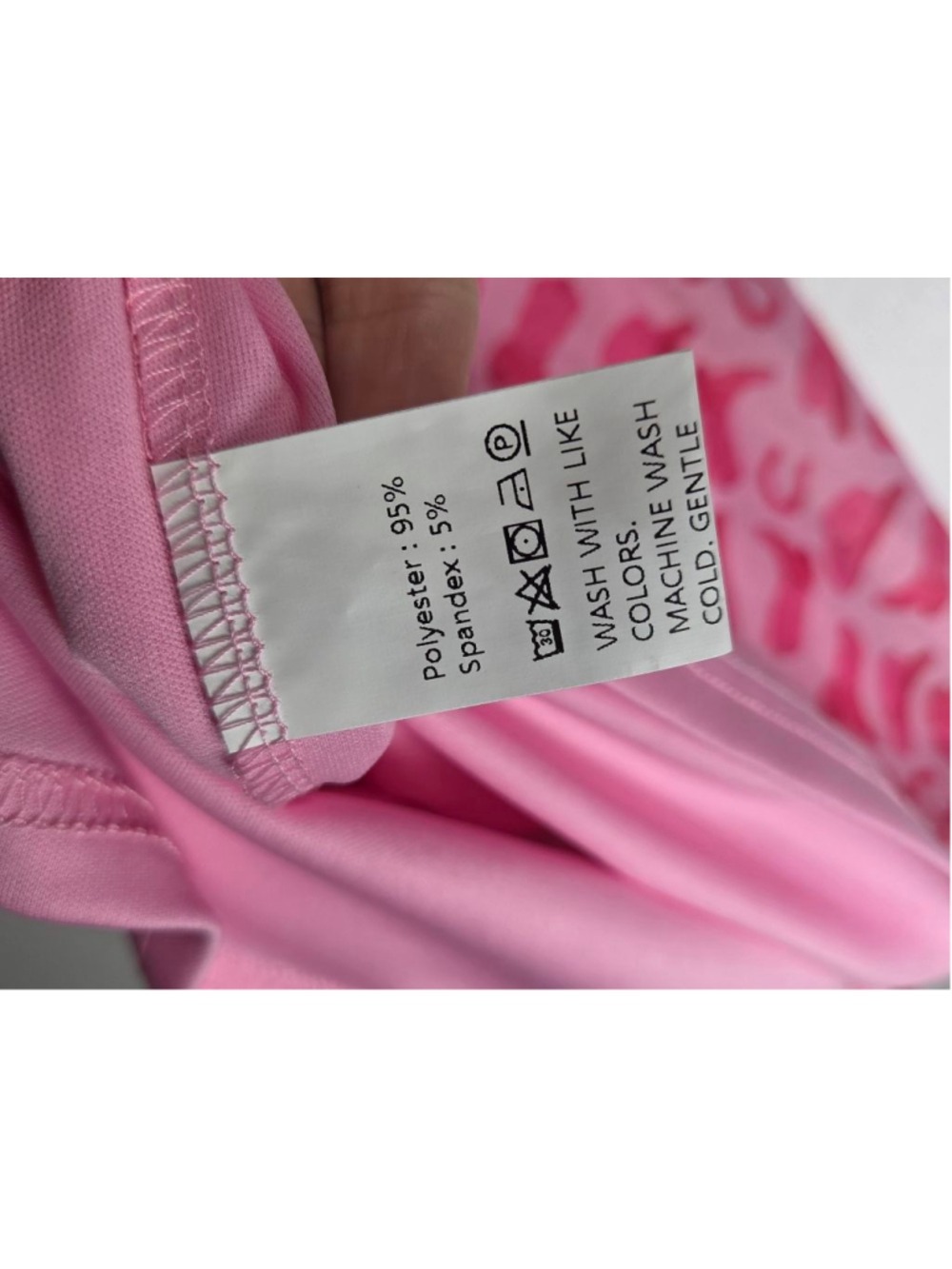 Western Print Pink Mesh Dress Women's Size Medium Cowgirl Boots Hat Horseshoe - Picture 10 of 10